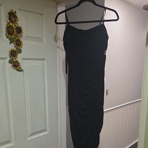 Emerald Sundae Black Midi Dress